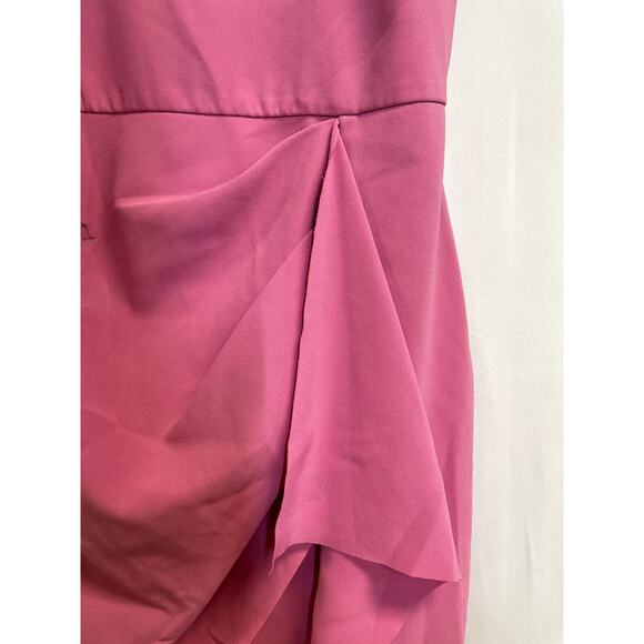 PARKER BLACK Myrtle Draped Mini Bodycon Dress in Orchid Pink Size 2 $298 - Picture 5 of 15